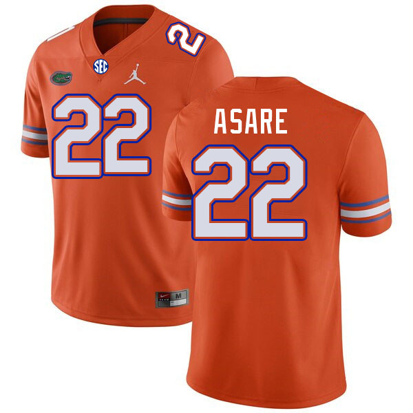 Florida Gators #22 Kofi Asare College Football Jerseys Stitched-Orange